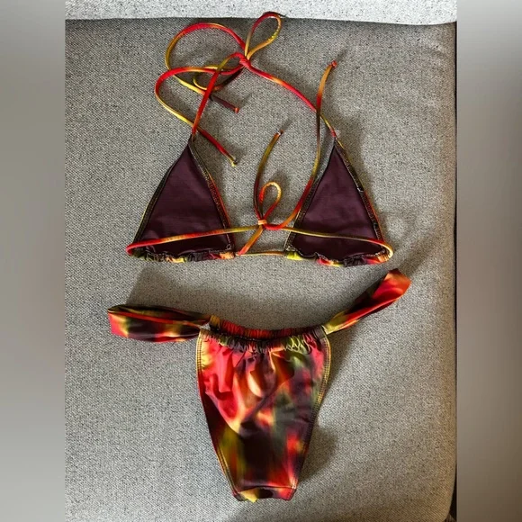 Zara Multicoloured Bikini Set - Size Small - Picture 5 of 5